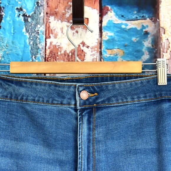 Women's Old Navy Mid-Rise Power Slim Straight Jeans SIZE 30 Willow NEW - Picture 3 of 9